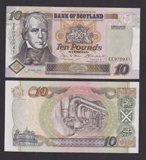 UNC Bank of Scotland £10 Ten Pounds 2001 (1995 Commemorative Series) UK 