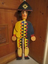 XXL ca. 80  cm Hampelmann Hofnarr Erzgebirge  Annaberger Volkskunst  Günther