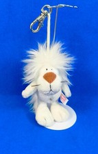 NICI LÖWE White Collection limitiert weiß Plüsch Anhänger 14 cm selten