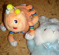 3 süße kleine Stofftier Hase + Schweinchen + Raupe, kuschelig