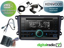 Kenwood CD Bluetooth DAB+ USB Radio Antenne inkl für VW Golf 5 6 Plus 2003 -2012
