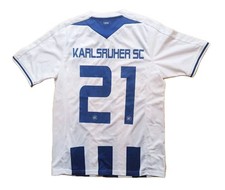 JAKO Karlsruher SC 2 MATCHWORN Spieler Trikot #21 weiß KSC M