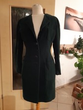 Kurzmantel langarm Damen, kragenlos, tailliert, tannen grün, Gr. 38, J. Sander