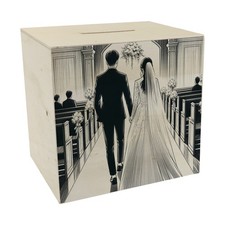 Hochzeit Spardose aus Holz
