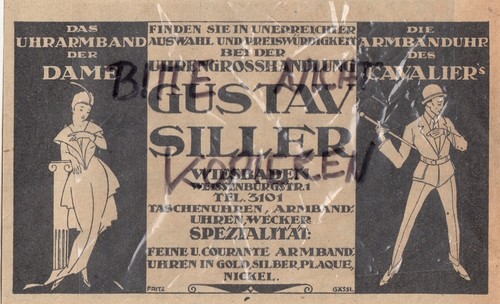 Wiesbaden werbung 1920 - wiesbaden,,