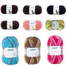 Sockenwolle 100g gründl hot - ,