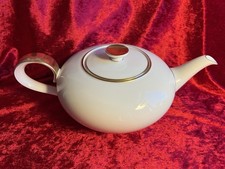 Heinrich Selb Teekanne Anmut 14092 Weiß Gold 50er Mid Century Vintage Top