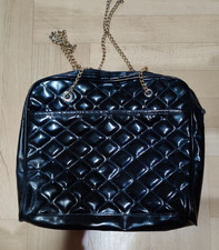 Handtasche Damen schwarz Lack