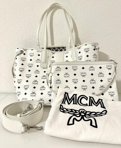 Mcm liz medium shopper weiß - mcm,