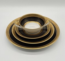 Jugendstil Hutschenreuther Hohenberg Porzellan Gedeck Kobaltblau Sammeltasse