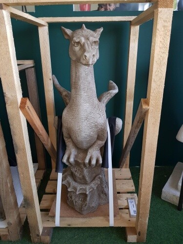 Gartenfigur halvard drache - gartenfigur, "halvard",drache