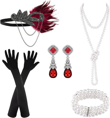 20er jahre accessoires set - 20er,