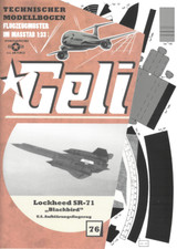 Kartonmodell Lockheed SR 71