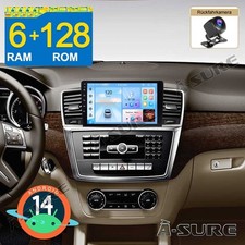 Mit Kam Android 14 Autoradio 6+128G Navi Carplay für Mercedes-Benz M-Klasse W166