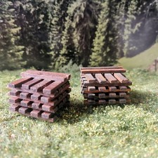 Faller Holz H0 Schwellenstapel alt antik 50er Jahre