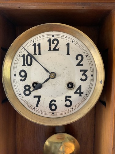 Vintage deutsche holz - holz, wanduhr