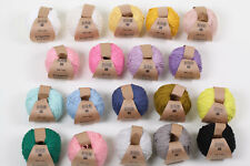 rico organic cotton aran Bio Baumwollgarn 100% Öko Baumwolle Häkelwolle neue Far