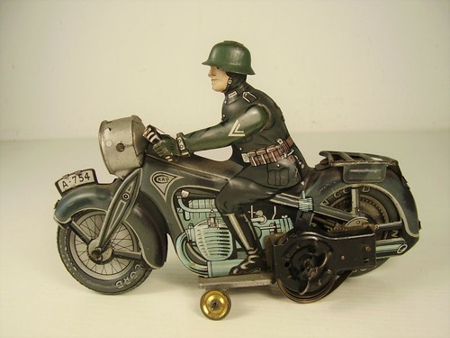 Antikes blech motorrad wk - motorrad,