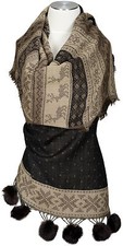 Schal100 wolle wool hirsche - schal100%,