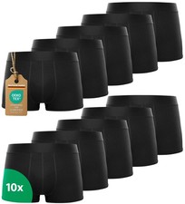 Boxershorts 10er pack Baumwolle 95% Elasthan 5 % Schwarz ÖKO-TEX 100 Zertifikat