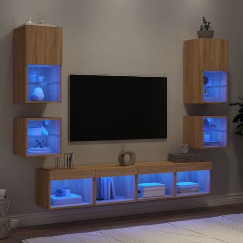 Wohnwand mit led - wohnwand, wohnzimmer