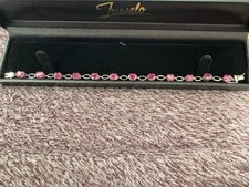 Rubin Silberarmband