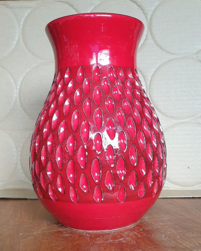 Keramik vase rot - keramik,
