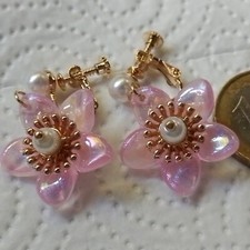 Ohrclips rosa wunderschöne