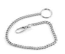 Edelstahl Schlüsselkette Hosenkette Geldbeutelkette Karabiner  Ring  4 Längen