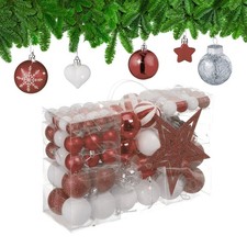 Weihnachtskugeln Christbaumschmuck Baumkugeln Weihnachtsbaumkugeln 101er Set