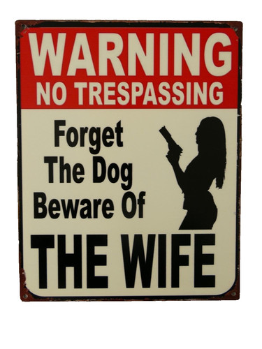 Blechschild vergesst den hund - vergesst,