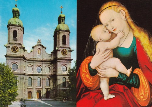 Postkarte innsbruck dom zu - -,