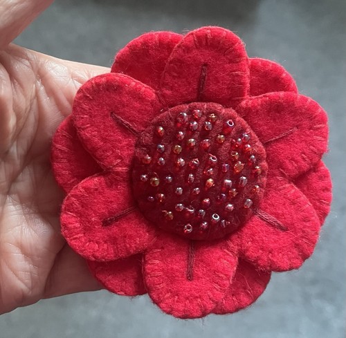 Handgefertigte rote filz - handgefertigte,