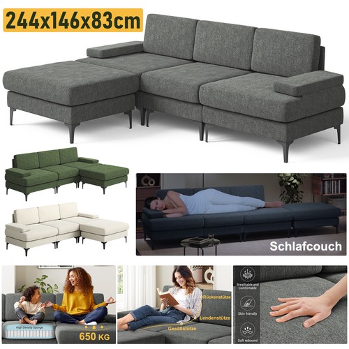 Ecksofa mit schlaffunktion - ecksofa,