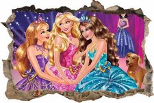 s166  Barbie Puppe Wandtattoo