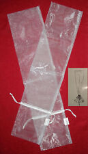 2 x VIVANT ORGANZA ROSEN HÜLLE BLUMEN GESCHENK WEIß EDEL SCHIMMER L 65 cm NEU