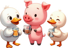 XXL 18X18 car sticker duck