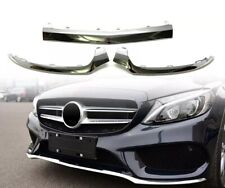 3PCS Frontspoilerlippe Für 15-18 Mercedes-Benz W205 C-Klasse Pre-FL mit AMG-Line