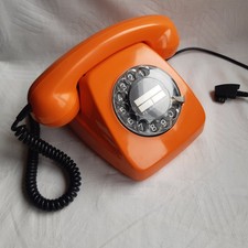 70er Telefon Wählscheibe Orange FeTAP 611 HW Top + Funktion/TAE-Stecker