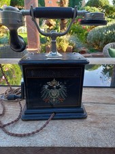 Tischfernsprecher,  Kurbeltelefon, OB 05. Um 1900, von der Fa. Groos & Graf.