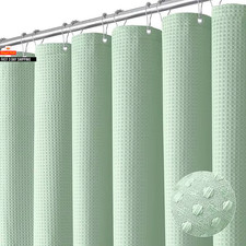 Einfarbig Gewebt Duschvorhang