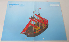 Playmobil 4424  Piratenschiff  Bauplan RARITÄT !