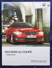 BMW 3er E92 Coupe Preisliste