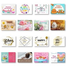 Geburtstagskarten 16er Set mit