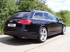 Milltek Duplex Sportauspuffanlage ab Kat Audi RS6 C6 Typ 4F je 1x oval gerollt