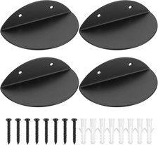 4er Set Mini Wandregal Schwarz