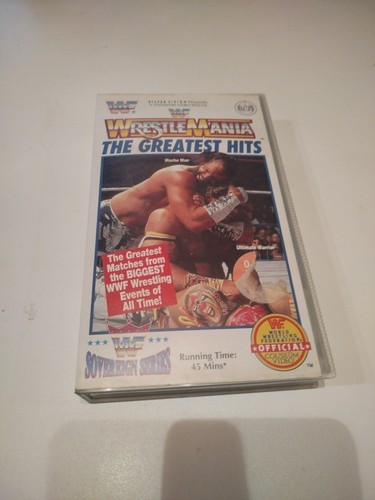 Wwf vhs wrestlemania greatest - vhs,