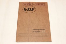 Betriebsanleitung - Einheits - Drehbank Drehmaschine - VDF - E2-E8 - Bj. 1939