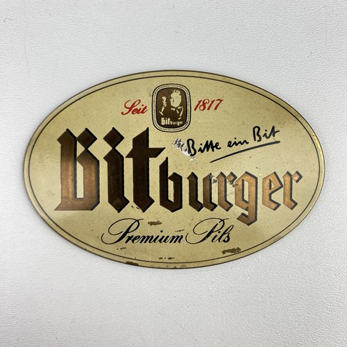 Zapfhahnschild bitburger - zapfhahnschild, "bitburger