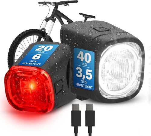 Fahrradlicht led set usb - fahrradlicht,